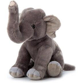 The Petting Zoo Asian Elephant Stuffed Animal, Gifts for Kids, Wild Onez Zoo Animals, Asian Elephant Plush Toy 12 inches