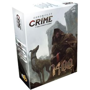 CHRONILES OF CIRMENT MILLENNIUM 1400 GAME-المباحث الغامرة المغامرة ، لعبة التعاونية للأطفال والبالغين ، تتراوح أعمارهم بين 12+ ، 1-4 لاعبين ، 60-90 دقيقة من اللعب ، صنعها Lucky Duck Games