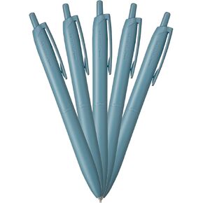 Mitsubishi Pencil Hsxnls055p.39 الدائم قلم قلم قلم طائرة خفيفة الحبر 5 حزمة 0.5 فورست بلو