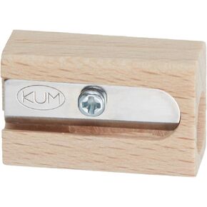 Kum 107.01.01 Wood 1-Hole Steel Blade Pency Sharpener والألوان تختلف