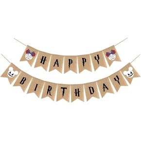 Jack and Sally Birthday Banner