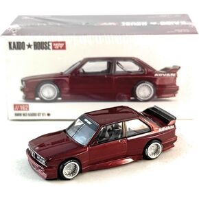 Diecast Model Car Compatible with Kaido House x Mini GT 1:64 BMW M3 (E30) Kaido GT V1 M Red Limited Edition KHMG162