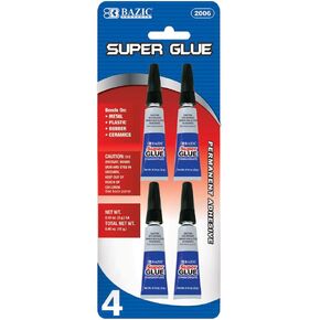 BAZIC 3g / 0.10 Oz. Super Glue (4/Pack)