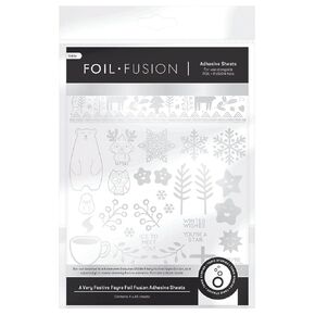 Tonic Studios Foil Fusion - A Very Festive Fayre Adhesive Sheets - 4 A5 Sheets - 116 Elements - Perfect for Foil Fusion Foils - Complements A Very Festive Fayre Collection