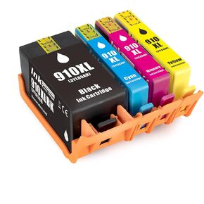 Greenark 910XL Ink Combo Combo Pack 910 XL استبدال لـ HP OfficeJet 8010 8020 8025 8028 8035 ETC (4 Pack) مع جهاز ترقية رقاقة Mini 1PCS 910XL (غير متوافق مع طابعة E Series)