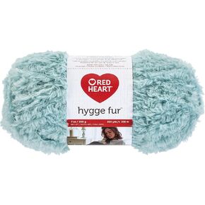 RED HEART Hygge Fur Yarn, Eucalyptus