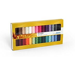 Mettler Polysheen Polyester Machine مجموعة هدايا مجموعة هدايا مجموعة متعددة الألوان - لكل حزمة من 28