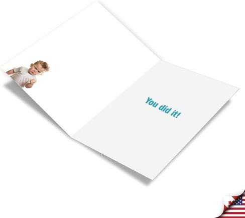 NobleWorks, Funny Congratulations Greeting Card with 5 x 7 Inch Envelope for Men and Women (1 Card) Congats, Good Luck Crushing Congrats C10826CGG in Saudi Arabia
