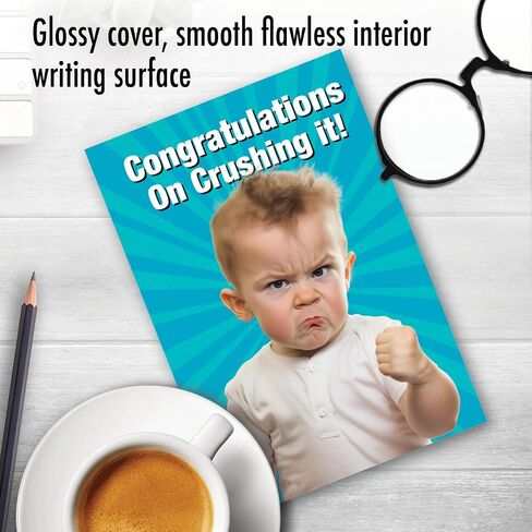 NobleWorks, Funny Congratulations Greeting Card with 5 x 7 Inch Envelope for Men and Women (1 Card) Congats, Good Luck Crushing Congrats C10826CGG in Saudi Arabia