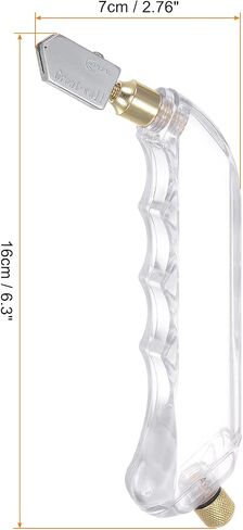 HARFINGTON 3Pcs Glass Cutter Pistol Grip 6mm-12mm Oil Feed Stained Glass Cutters Tool with Oil Reservoir for Mirrors Window Panes Ceramic Tile, White in Saudi Arabia