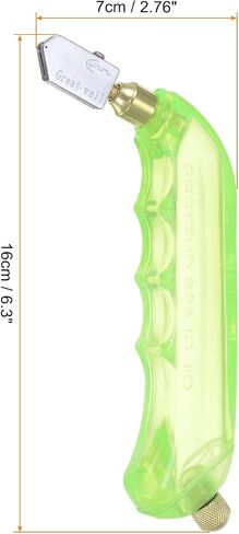 HARFINGTON 2Pcs Glass Cutter Pistol Grip 6mm-12mm Oil Feed Stained Glass Cutters Tool with Oil Reservoir for Mirrors Window Panes Ceramic Tile, Light Green in Saudi Arabia