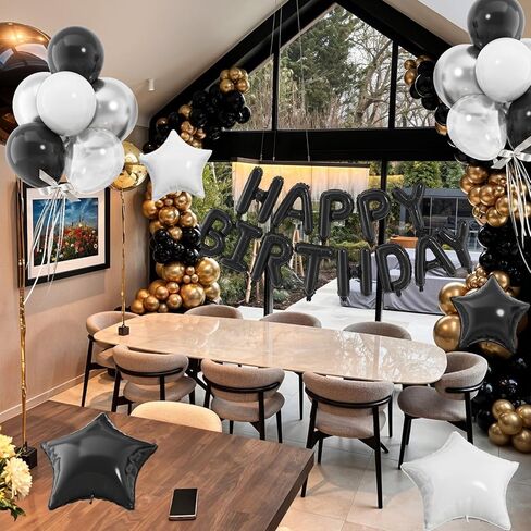 Paready Pastel Rainbow Happy Birthday Balloon Banner, 29PCS 16 Inch Mylar Foil Letters Letter Banner Sign, Macaron Colorful Latex Balloons 18 Inch Star Heart Foil Balloon for Women Girls Party Decor in Kuwait