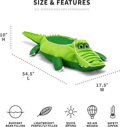Big Joe Pool Petz Small Crab No Inflation Needed Animal Floating Pool Toy, Crab Shape Mesh, Quick Draining Fabric, Need Dims in Kuwait