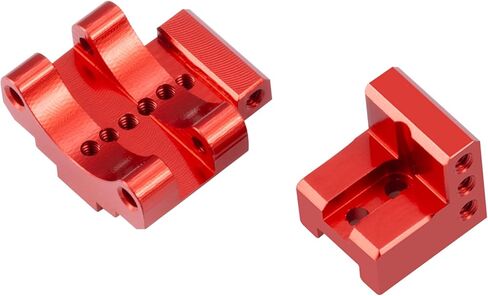 RCLIONS قابلة للتعديل قابلة للارتباط الخلفي MOUNT Aluminium Link Bracket for AXIAL SCX24 DEADBOLT AXI90081 C10 GANDIAR BRONCO PRODRADES (RED) in Saudi Arabia