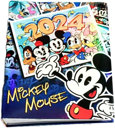 7STAR Mouse & Friends 2026 Photo Album, 8.75" x 7", Holds 100 Photos 4x6, Horizontal Slip-In Pockets, Self-Adhesive Scrapbook Album for Family, Wedding, Baby & Vacation Memories in Kuwait