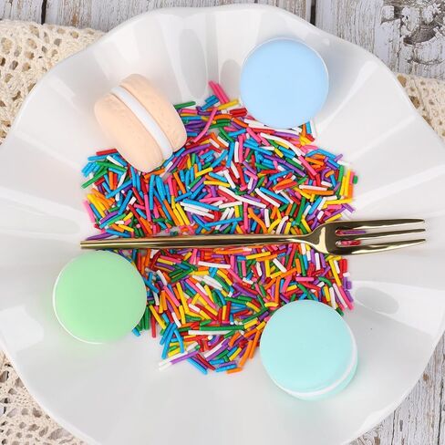 Rainbow Jimmies Sprinkles, Rainbow Sprinkles for Cake Decorating, Edible Sprinkle Mix for Baking, Ice Cream Toppings, Cupcakes, Cookies, Donuts in Saudi Arabia