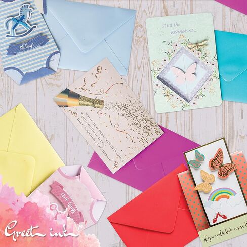 Shaped Baby Shower Greeting Card for Boy - Onesie Design with 3D Rocking Horse, “Oh Boy" Message, and Matching Blue Envelope - Baby Boy Card - It's a Boy Baby Shower Invitation Card in Saudi Arabia