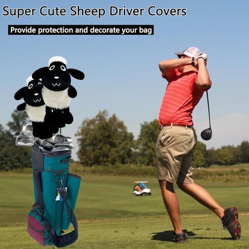 LeFeng Animal Golf Headcovers, Funny Golf Head Covers Collection for Driver and Fairway Wood, Cute and Soft Golf Club Protector in Kuwait