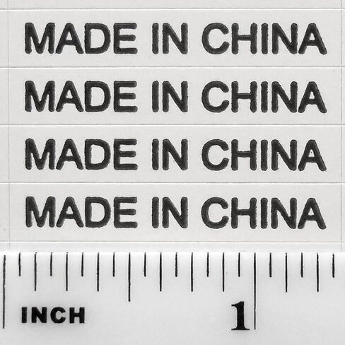 1,200+ Golden Foil Made in China Stickers No-Border Shiny Oval Kiss Cut Self Adhesive Labels by IntelGifts. Show Country of Origin on China Imported Products in Saudi Arabia