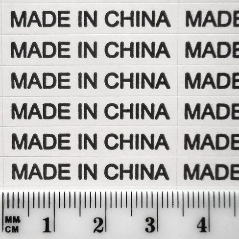 1,200+ Golden Foil Made in China Stickers No-Border Shiny Oval Kiss Cut Self Adhesive Labels by IntelGifts. Show Country of Origin on China Imported Products in Saudi Arabia