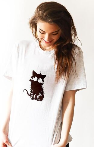 FINGERINSPIRE Frizzy Cat Large Stencil 11.8x11.8inch Cartoon Cat Painting Stencils Fierce Kitten Stencils Angry Kitten Templates Cute Kitten Drawing Templates for Wall Fabric Tiles Floor Paper Wood in Saudi Arabia