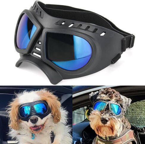 نظارات Namsan Dog Predre الصغيرة ، حماية الأشعة فوق البنفسجية ، نظارات شمسية للكلاب الصغيرة إلى المتوسطة ، وحماية للعين الكلب الناعمة ، ومكافحة الثلج المضاد للرياح ، وأشرطة قابلة للتعديل ، والعدسة الفضية in Kuwait