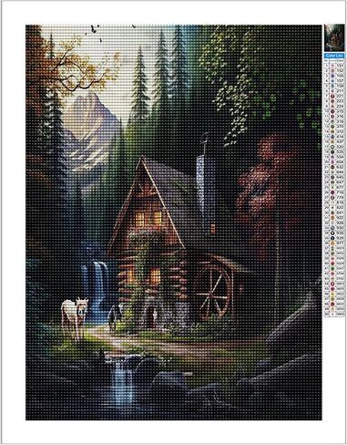 Champi 5D DIY Wolf Diamond Painting by Numbers Kit, Wolf Dream Catcher Diamond Art Kit for Adults, Great for Wall Decor and Gifts 12x12 inches in Saudi Arabia
