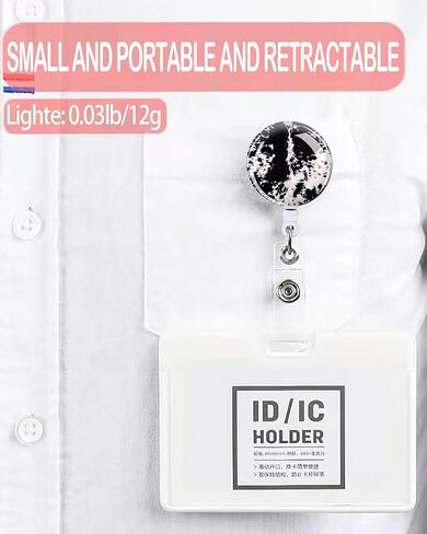 2 حزمة قابلة للسحب شارة شارة لطيف شارة شارة كليب حاملي بطاقة هوية لمكتب طالب عامل المعلم الممرضة (الذئب) in Kuwait