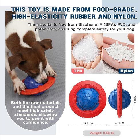 KADTC Dog Squeaky Toy for Small/Medium Dogs Fetch Outdoor Interactive Indoor Chew Teething Ball Crate Traning Toys in Saudi Arabia