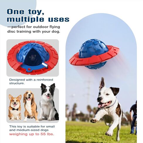 KADTC Dog Squeaky Toy for Small/Medium Dogs Fetch Outdoor Interactive Indoor Chew Teething Ball Crate Traning Toys in Saudi Arabia