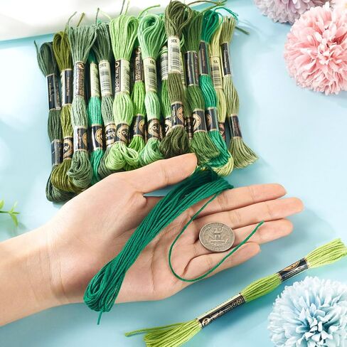 خيط تطريز Kissitty 24 Skeins سوار الصداقة السلسلة عبر خيوط غرزة حمراء خيوط اللون الأحمر لسلسلة الفنون الحرف اليدوية التطريز خياطة اللحف بالملابس زينة الشعر in Saudi Arabia