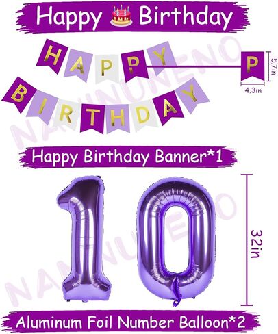 زخارف عيد الميلاد السادس عشر للبنات ، أرجوانية 16 البالونات عيد ميلاد سعيد ، بما في ذلك لافتة عيد ميلاد سعيد الأرجواني ، البالونات الأرجواني 16 in Kuwait