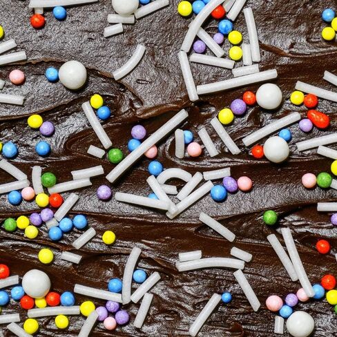 Supernatural Rainbow Nonpareils, Dye-Free Natural Sprinkles, Soy-Free, Gluten-Free, Vegan, Made in USA, 3oz in Saudi Arabia