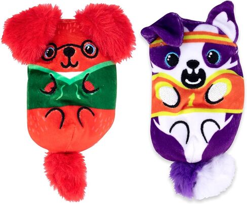 Dogs vs Squirls - Marigold & Sugar - 2-Pack - 4" Amazon Exclusive Squishy Bean Filled Plushies! - Collect These as Stocking Stuffers, Fidget Toys, or Sensory Toys - Great for Kids, Boys, & Girls! in Saudi Arabia