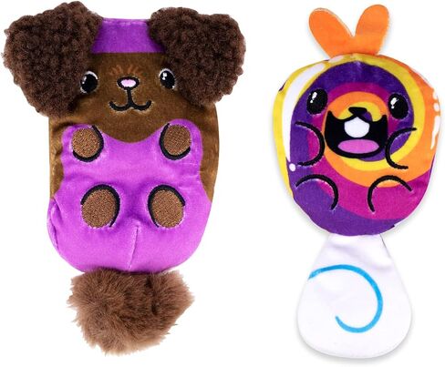 Dogs vs Squirls - Marigold & Sugar - 2-Pack - 4" Amazon Exclusive Squishy Bean Filled Plushies! - Collect These as Stocking Stuffers, Fidget Toys, or Sensory Toys - Great for Kids, Boys, & Girls! in Saudi Arabia