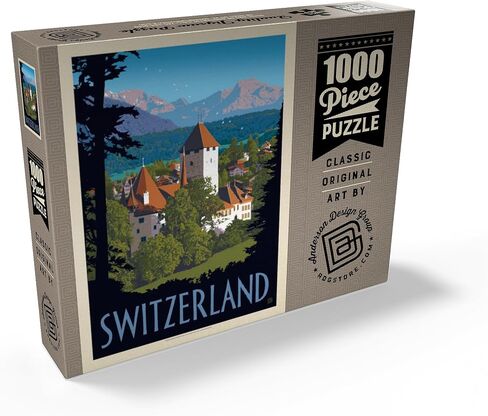 MyPuzzle Switzerland, Vintage Travel Poster - Premium 1000 Piece Jigsaw Puzzle for Adults in Saudi Arabia