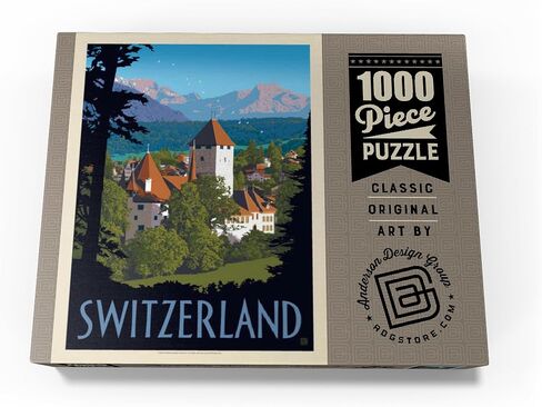 MyPuzzle Switzerland, Vintage Travel Poster - Premium 1000 Piece Jigsaw Puzzle for Adults in Saudi Arabia