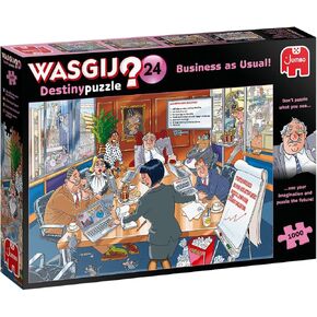 Jumbo, Wasgij, Destiny 24 - Business As Usual!, Unique Collectable Jigsaw Puzzle for Adults, 1,000 Piece