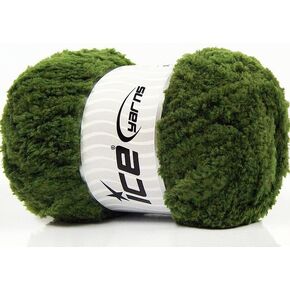 Panda Fuzzy Plush Yarn 100 Gram (3.53 Ounces) 80 Meters (87 Yards) - Jungle Green