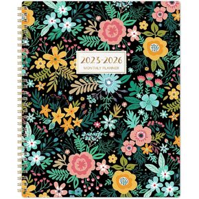 Monthly Planner/Calendar 2023-2026 - 3 Year Monthly Planner 2023-2026, 2023-2026 Monthly Planner with Monthly Tabs, Jul. 2023 - Jun. 2026, 9'' x 11'', Back Pocket, 30 Notes Pages - Multicolored