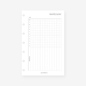 MINI Happy Planner Monther Planner Planner Insert Agenda Reglist for 7-Discs Notebook 4.6 × 7