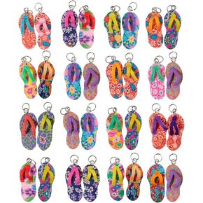 Lubingshine 36pcs سحر Flip Flop Flop لصنع المجوهرات ، زهور البوليمر الطينية اللطيفة Flip Flop Fendants سحر الصيف لأقراط القلادة DIY Crafts