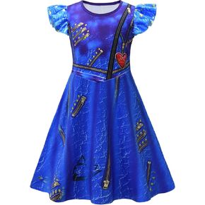 AOVCLKID Girls Princess Costume Birthday Party Dress Halloween Cosplay Outfits