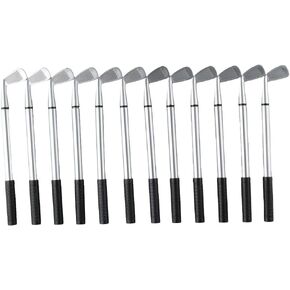 Dohobby 12 Piece Golf Ballpoint Pen Mini Golf Clubs Pens ، Decorative Golf Pens Funny Sports ، لزملاء العمل في المكتب إمدادات القرطاسية