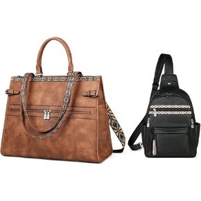 حقيبة الكمبيوتر المحمول Fadeon للنساء وأكياس Crossbody للنساء