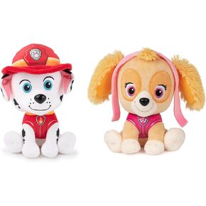 حزمة Gund of 2 Paw Patrol 6 "شخصيات حيوانية محشوة ، مارشال و Skye