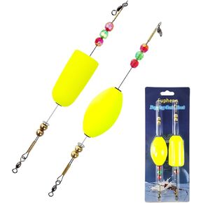 Popping Corks Floats, Fishing Bobbers Floats Popping Corks Rattle Rig for Saltwater Freshwater 2PCS/4PCS