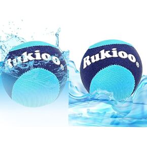 #1 Quality Water Skipping Balls (2 Pack) for Beach, Pool, Water Games. Soft, Safe, Durable. Ages.