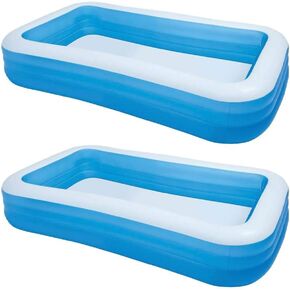 INTEX 58484EP SWIM CENTER POLLATABLE POOW: 277 GALLON CATERSS - 120 "× 72" × 22 " - الأزرق ، 2 عبوة