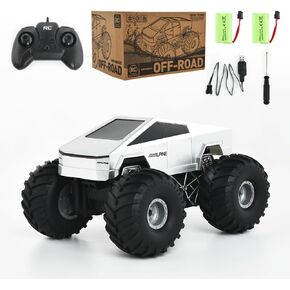 Cybertruck RC Car, Hobby RC Car, 36 KPH High-Speed 4WD RC Truck, 2.4 GHz Remote Control Car, All-Terrain Electric Vehicle, Cybertruck Toy for Gift, CTRC004.